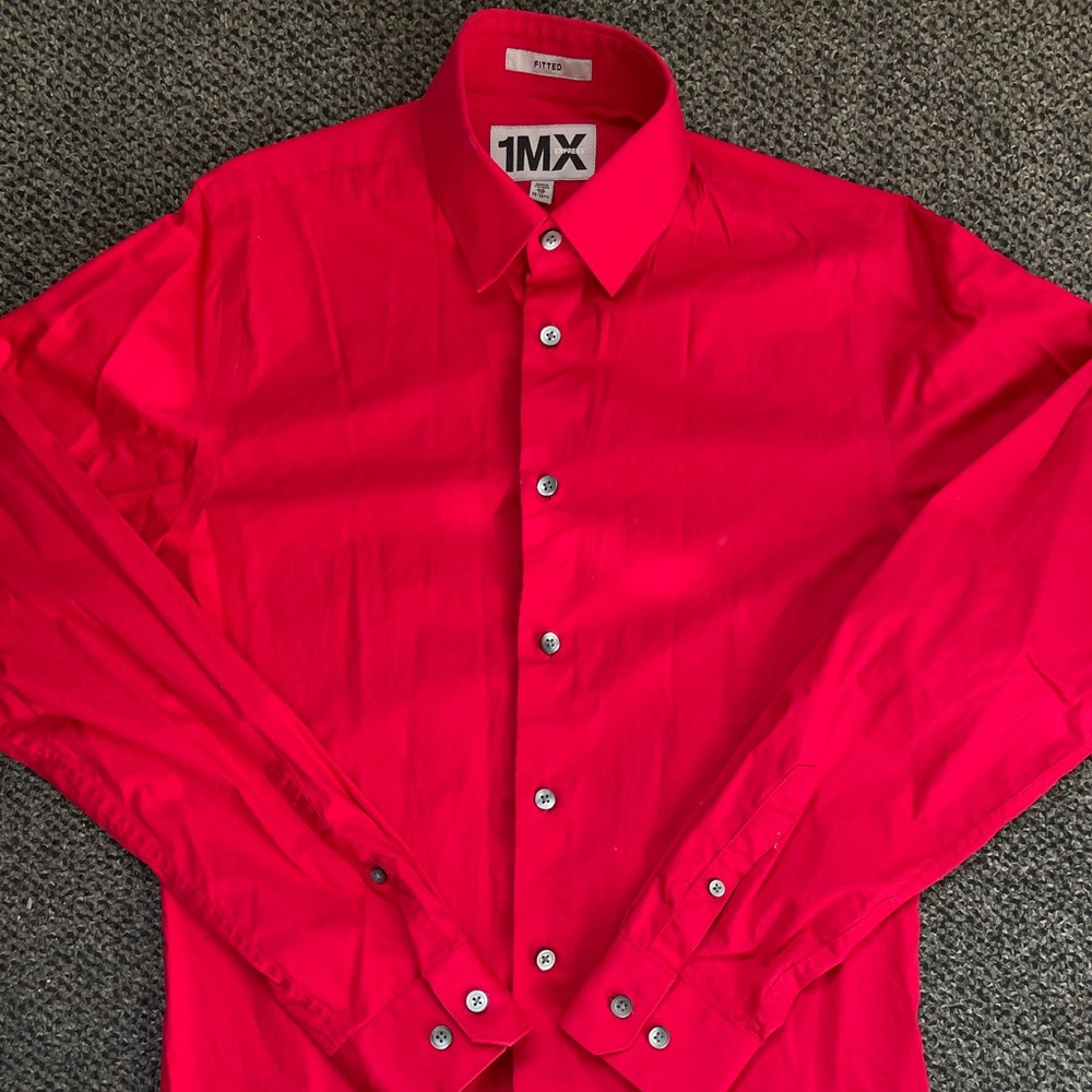Red express dress shirt